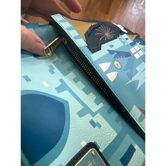 Loungefly Disney Parks Rare Cinderella Castle Mini Backpack - Picture 7 of 9